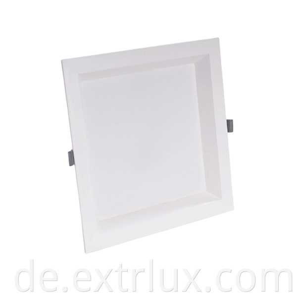 Led Recessed Square Anti Glare Downlight 18w Front